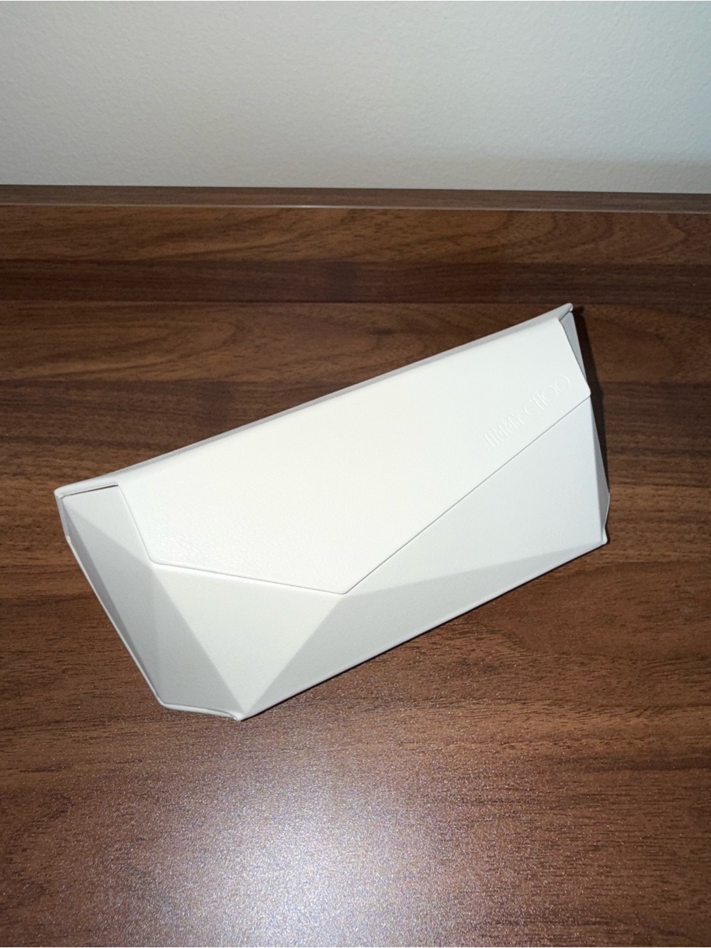 Brand new Jimmy Choo White Geometric Sunglass Case